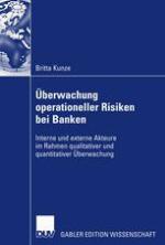 Berwachung operationeller Risiken bei Banken : Interne und externe Akteure im Rahmen qualitativer und quantitativer berwachung