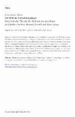 Die Welt als Vernichtungslager eine kritische Theorie der Moderne im Anschluss an Günther Anders, Hannah Arendt und Hans Jonas