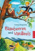 Blaubeeren und Vanilleeis