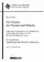 Die Sünden der Priester und Mönche : koptische Eschatologie des 8. Jarhunderts nach Kodex M 602, pp. 104-154 (ps. Athanasius) der Pierpont Morgan Library