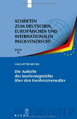 Die Aufsicht Des Insolvenzgerichts Uber Den Insolvenzverwalter