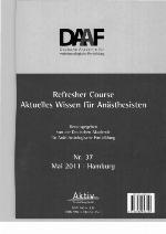 Refresher course / Nr. 37. 14. - 17. Mai 2011, Hamburg
