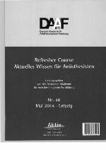 Refresher course / Nr. 40. 8. - 10. Mai 2014, Leipzig