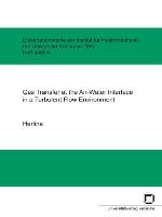 Gas transfer at the air-water interface in a turbulent flow environment