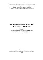 Основы работы в Windows, Microsoft Office 2007