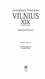 Vilnius XIX amžiuje. Atsiminimai