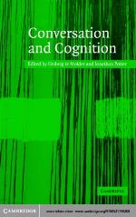 Conversation and cognition