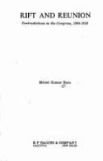 Rift and reunion : contradictions in the Congress, 1908-1918