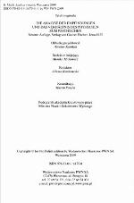 Analiza wrażeń i stosunek sfery fizycznej do psychicznej