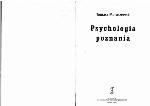 Psychologia poznania. Sposoby rozumienia siebie i świata