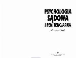 Psychologia sądowa i penitencjarna