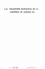 La tradición manuscrita en la "Crónica de Alfonso XI"