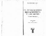 El Pensamiento renacentista y las artes : colección de ensayos