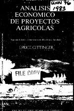 Análisis económico de proyectos agrícolas