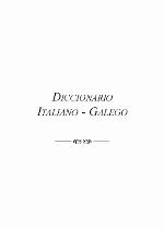 Diccionario italiano-galego.