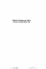 Medieval and renaissance studies in honour of Robert Brian Tate