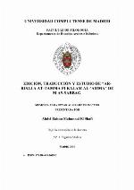 Edición, traducción y estudio de "Ar-risala at-tamma fi kalam al-'amma" de M As-Sabbag