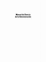 Manual de ciencia de la administración