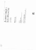 Álgebra linear e suas aplicações