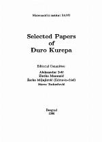 Selected papers of Đuro Kurepa