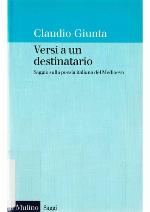 Versi a un destinatario. Saggio sulla poesia italiana del Medioevo