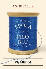 Una spola di filo blu