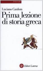 Prima lezione di storia greca