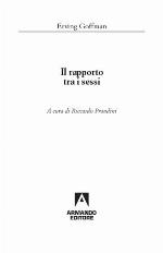 Il rapporto tra i sessi