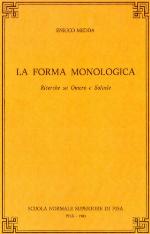 La forma monologica