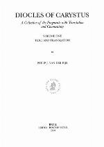 Diocles of Carystus, Volume 1
