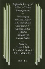 Sapiental, Liturgical and Poetical Texts from Qumran