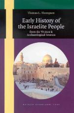 Early History of the Israelite People