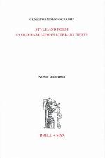 Style and Form in Old-Babylonian Literary Texts