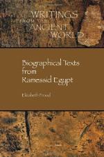 Biographical Texts from Ramessid Egypt