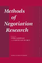 Methods of Negotiation Research