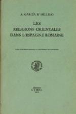 Religions Orientaux Dans l'Espagne Romaine