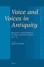 Voice and Voices in Antiquity