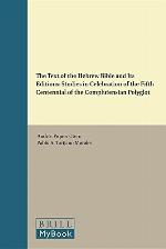 The Text of the Hebrew Bible and Its Editions