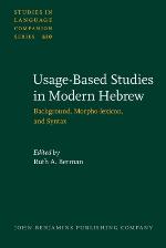 Usage-Based Studies in Modern Hebrew