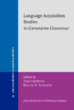 Language Acquisition Studies in Generative Grammar