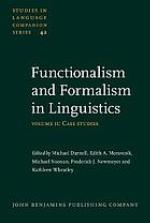 Functionalism and Formalism in Linguistics