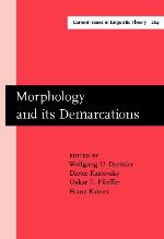 Morphology and Its Demarcations