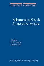 Advances in Greek Generative Syntax
