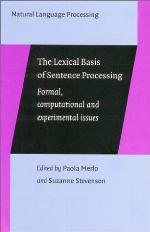 The Lexical Basis of Sentence Processing