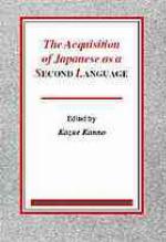 The Acquisition of Japanese as a Second Language