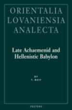 Late Achaemenid And Hellenistic Babylon