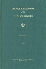 Israel yearbook on human rights. / Vol. 37