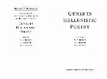 Genre in Hellenistic Poetry