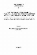 English Logic and Semantics, from the End of the Twelfth Century to the Time of Ockham and Burleigh