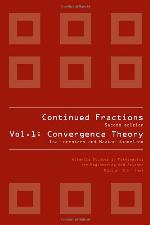 Continued Fractions, Volume 1